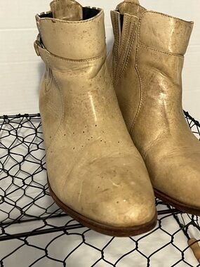 Women's Ankle Boots in Light Beige/Cream sz 9